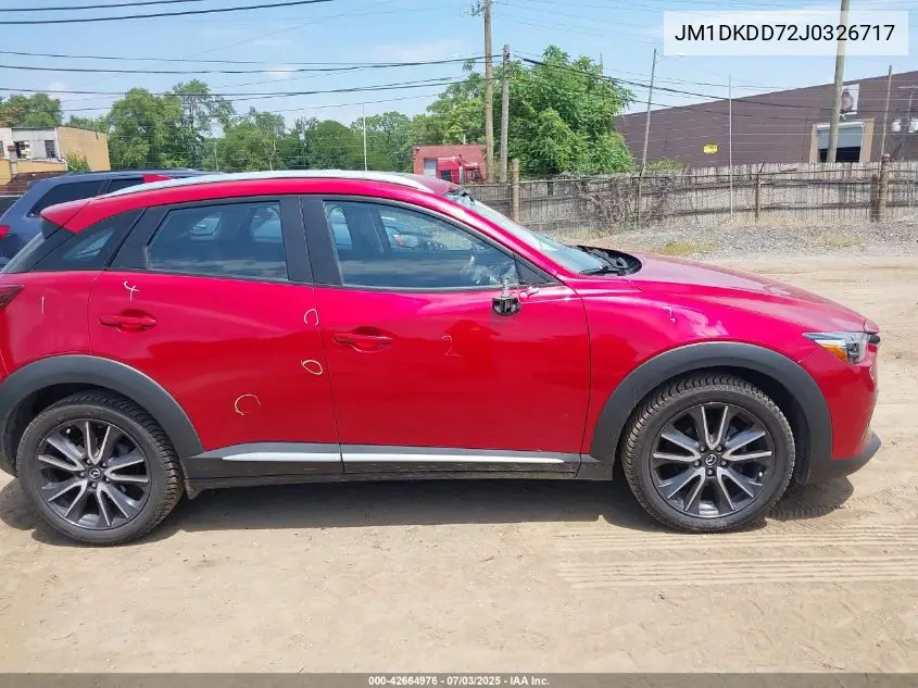 2018 Mazda Cx-3 Grand Touring VIN: JM1DKDD72J0326717 Lot: 42664976