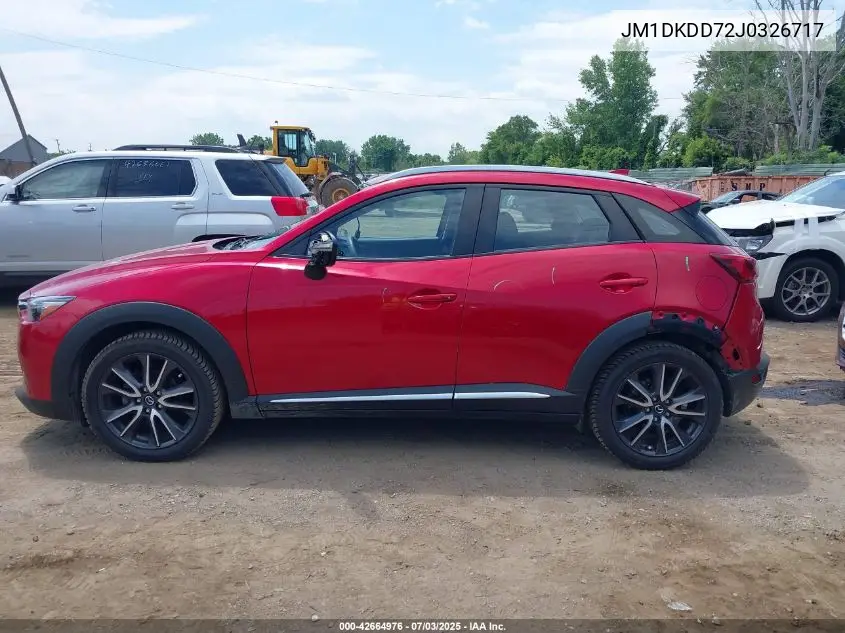 2018 Mazda Cx-3 Grand Touring VIN: JM1DKDD72J0326717 Lot: 42664976