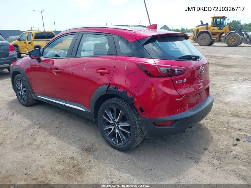 2018 Mazda Cx-3 Grand Touring VIN: JM1DKDD72J0326717 Lot: 42664976