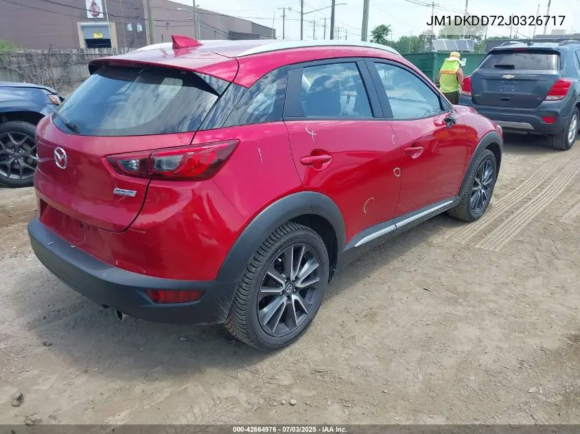 2018 Mazda Cx-3 Grand Touring VIN: JM1DKDD72J0326717 Lot: 42664976