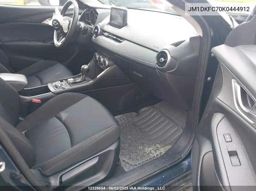 2019 Mazda Cx-3 Gs VIN: JM1DKFC70K0444912 Lot: 12328654