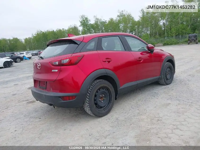 2019 Mazda Cx-3 Touring VIN: JM1DKDC77K1453282 Lot: 12328926
