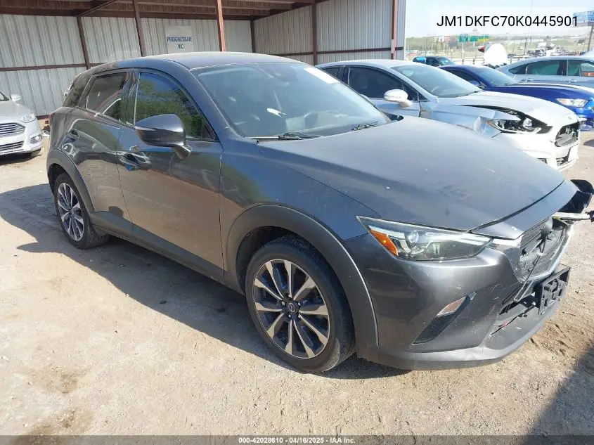 2019 Mazda Cx-3 Touring VIN: JM1DKFC70K0445901 Lot: 42028610