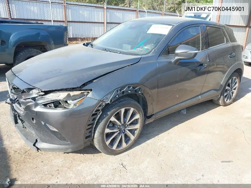 2019 Mazda Cx-3 Touring VIN: JM1DKFC70K0445901 Lot: 42028610