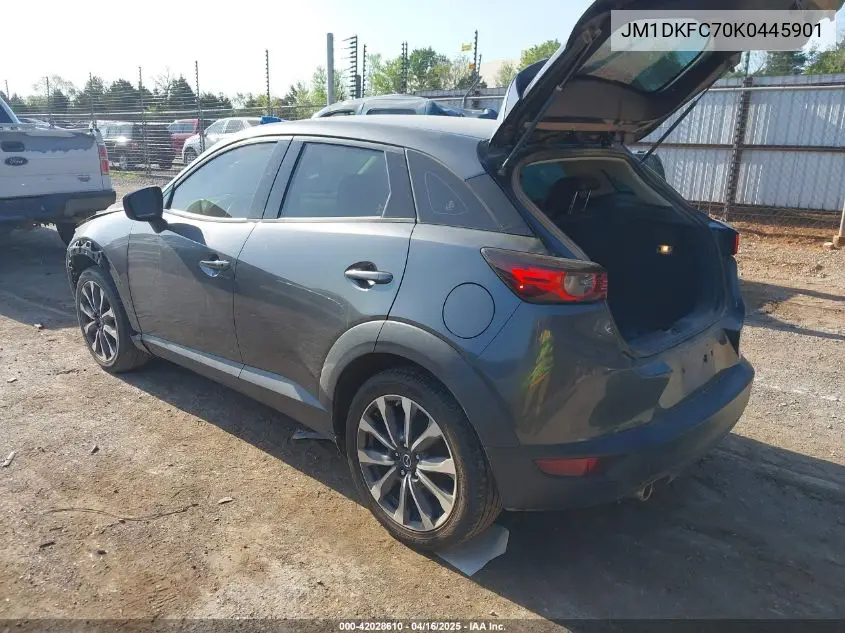2019 Mazda Cx-3 Touring VIN: JM1DKFC70K0445901 Lot: 42028610