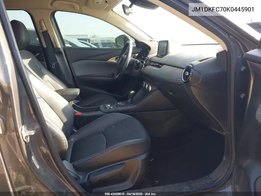 2019 Mazda Cx-3 Touring VIN: JM1DKFC70K0445901 Lot: 42028610