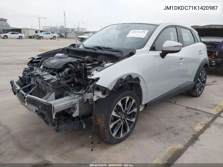 2019 Mazda Cx-3 Touring VIN: JM1DKDC71K1420987 Lot: 42153379