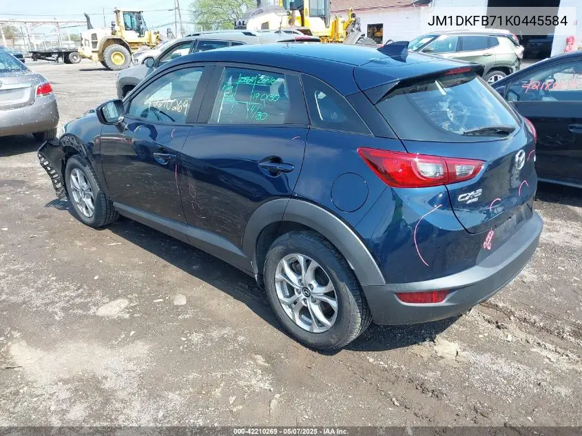 2019 Mazda Cx-3 Sport VIN: JM1DKFB71K0445584 Lot: 42210269