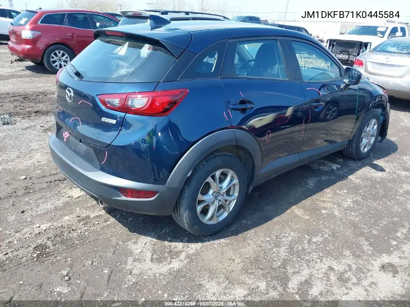 2019 Mazda Cx-3 Sport VIN: JM1DKFB71K0445584 Lot: 42210269