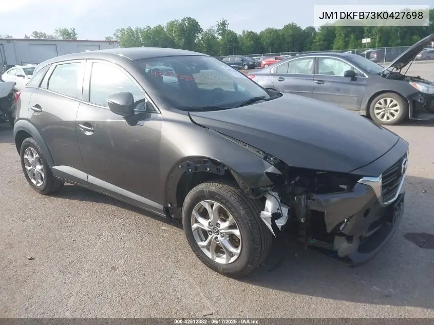 2019 Mazda Cx-3 Sport VIN: JM1DKFB73K0427698 Lot: 42512882