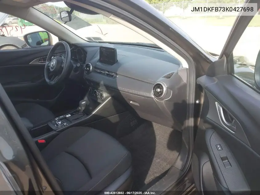 2019 Mazda Cx-3 Sport VIN: JM1DKFB73K0427698 Lot: 42512882