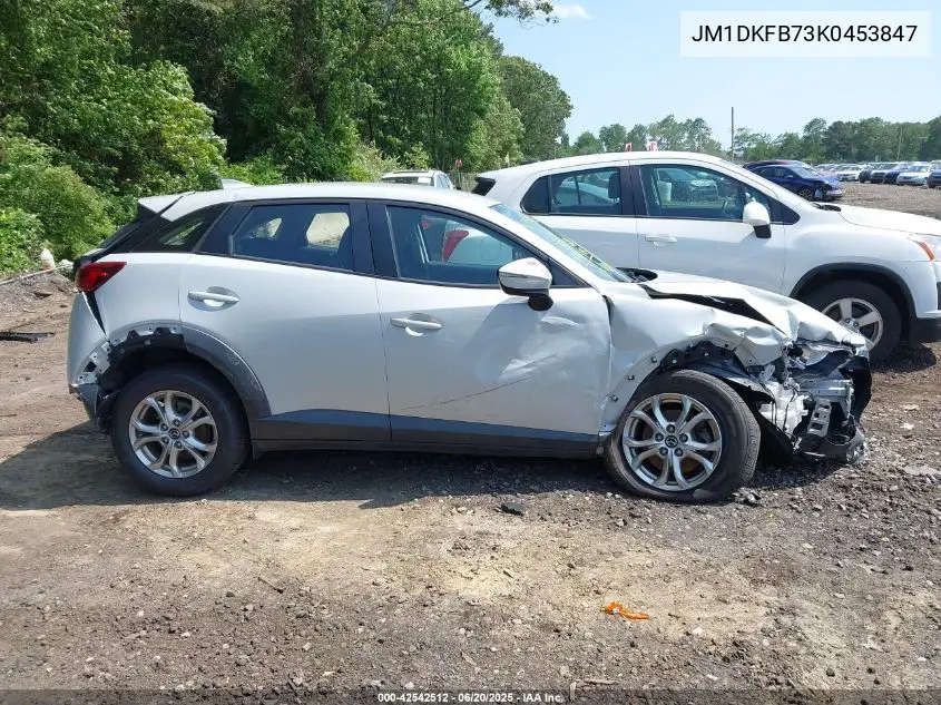 2019 Mazda Cx-3 Sport VIN: JM1DKFB73K0453847 Lot: 42542512