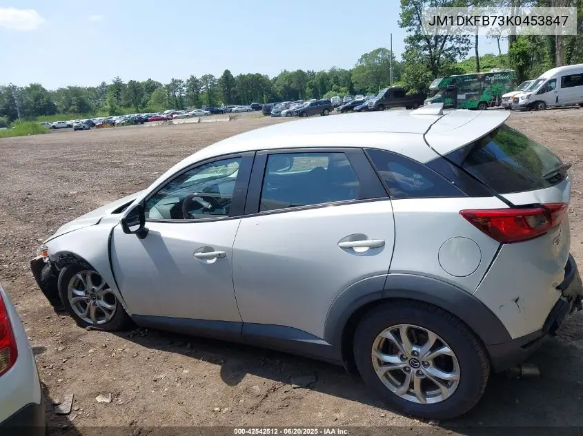 2019 Mazda Cx-3 Sport VIN: JM1DKFB73K0453847 Lot: 42542512