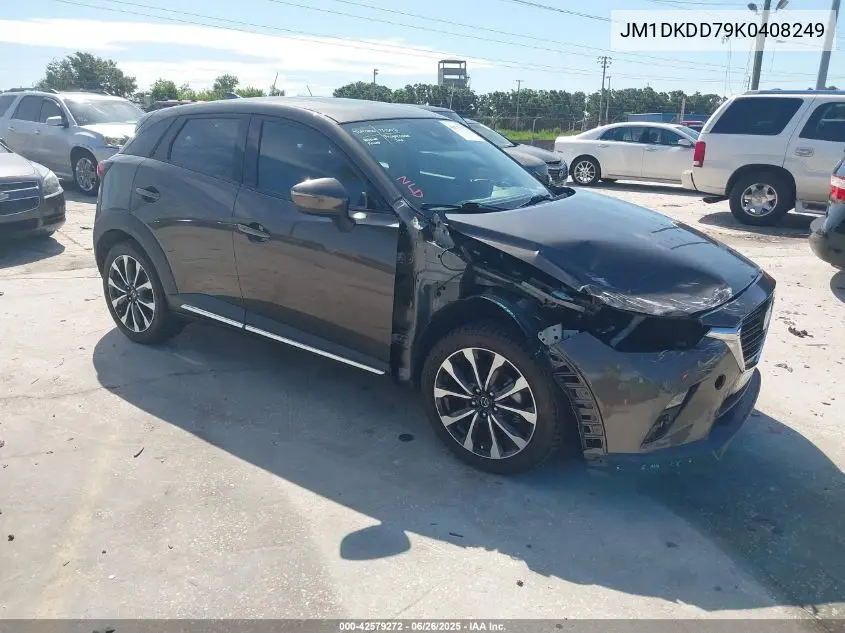 2019 Mazda Cx-3 Grand Touring VIN: JM1DKDD79K0408249 Lot: 42579272