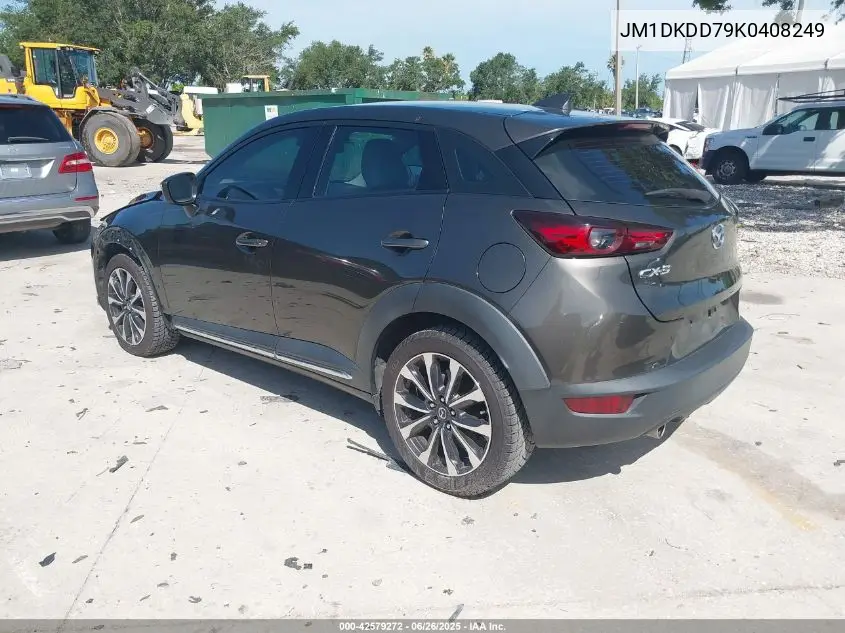 2019 Mazda Cx-3 Grand Touring VIN: JM1DKDD79K0408249 Lot: 42579272