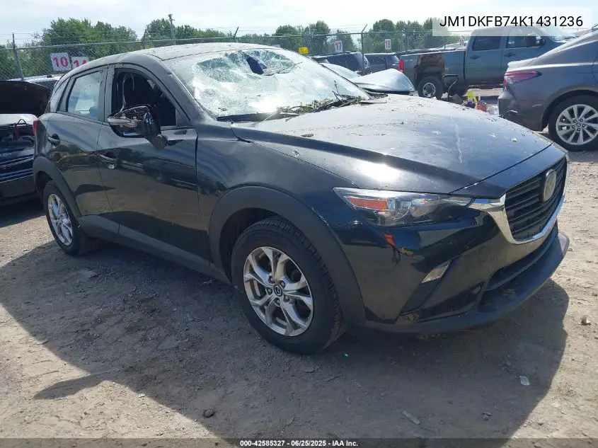 2019 Mazda Cx-3 Sport VIN: JM1DKFB74K1431236 Lot: 42585327