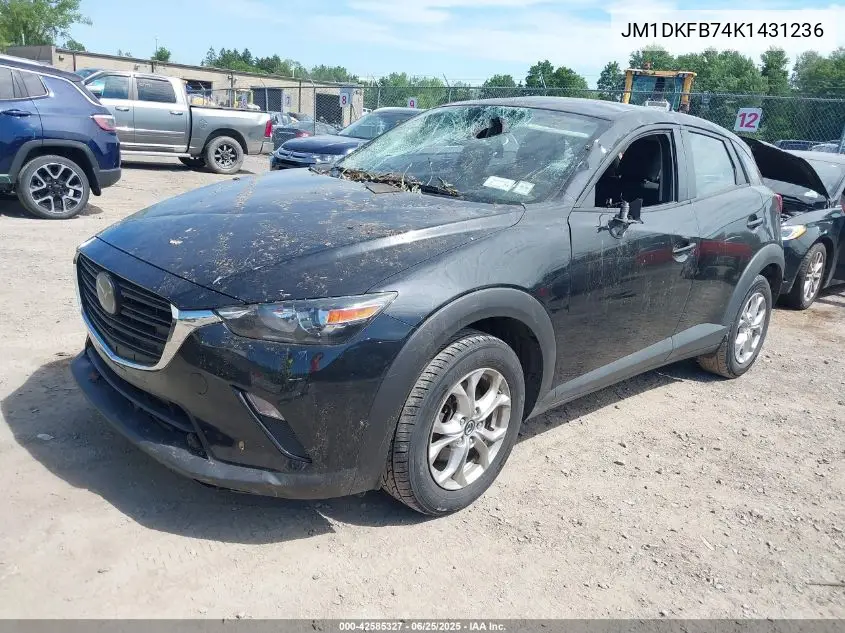 2019 Mazda Cx-3 Sport VIN: JM1DKFB74K1431236 Lot: 42585327