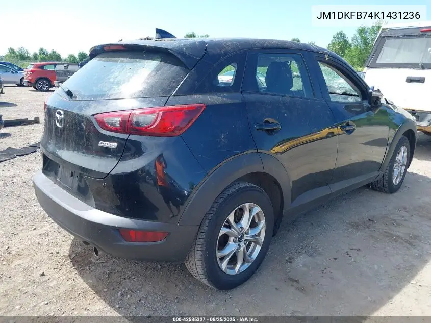 2019 Mazda Cx-3 Sport VIN: JM1DKFB74K1431236 Lot: 42585327
