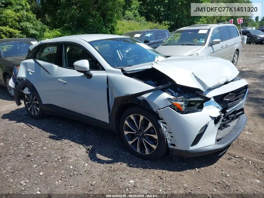 2019 Mazda Cx-3 Touring VIN: JM1DKFC77K1451320 Lot: 42593139