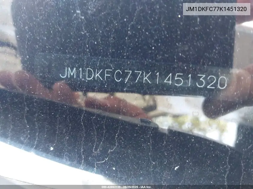 2019 Mazda Cx-3 Touring VIN: JM1DKFC77K1451320 Lot: 42593139