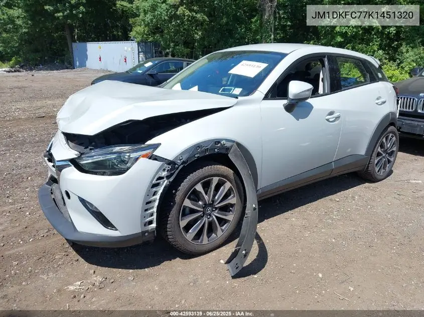 2019 Mazda Cx-3 Touring VIN: JM1DKFC77K1451320 Lot: 42593139