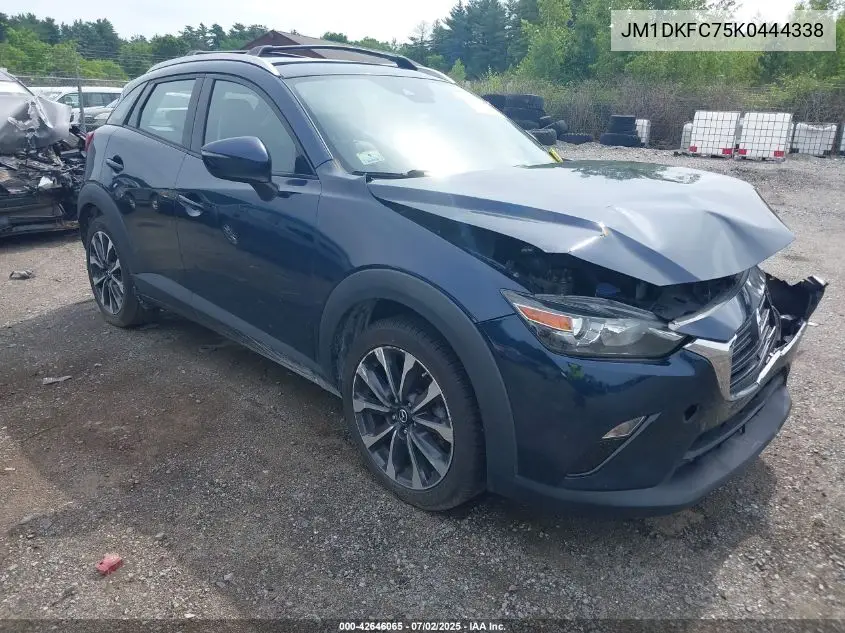 2019 Mazda Cx-3 Touring VIN: JM1DKFC75K0444338 Lot: 42646065