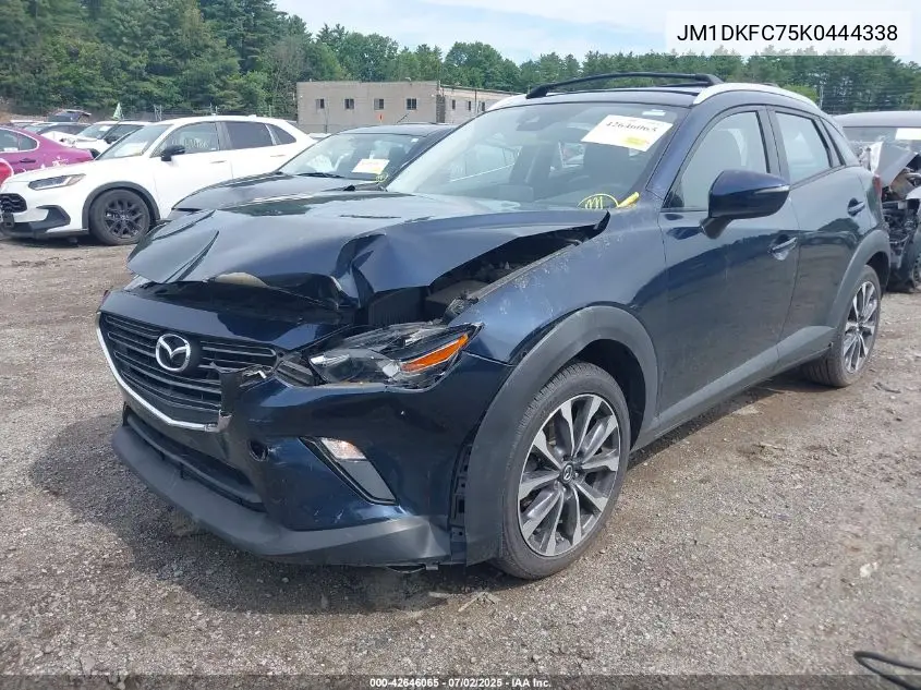 2019 Mazda Cx-3 Touring VIN: JM1DKFC75K0444338 Lot: 42646065