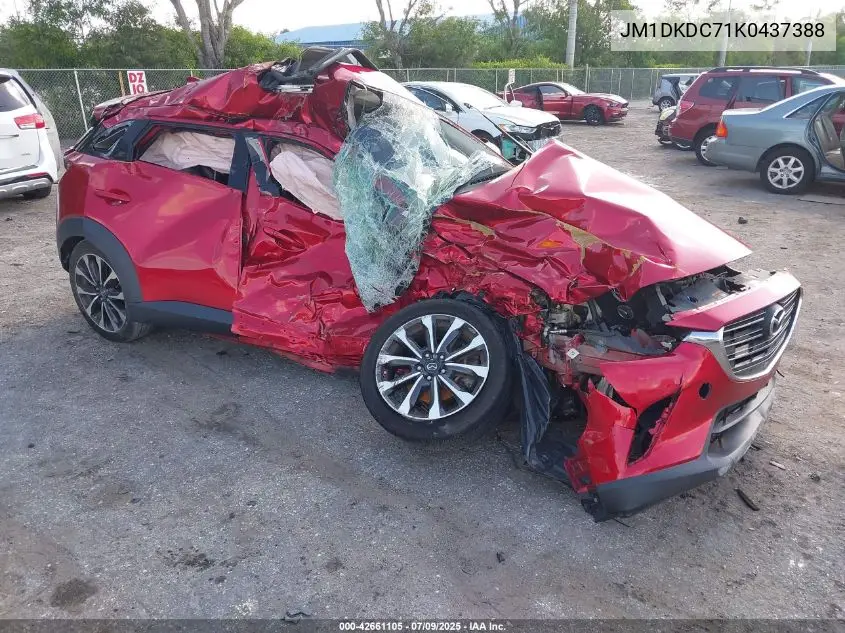 2019 Mazda Cx-3 Touring VIN: JM1DKDC71K0437388 Lot: 42661105