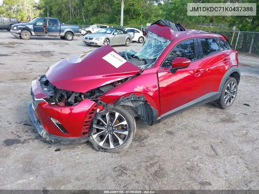 2019 Mazda Cx-3 Touring VIN: JM1DKDC71K0437388 Lot: 42661105