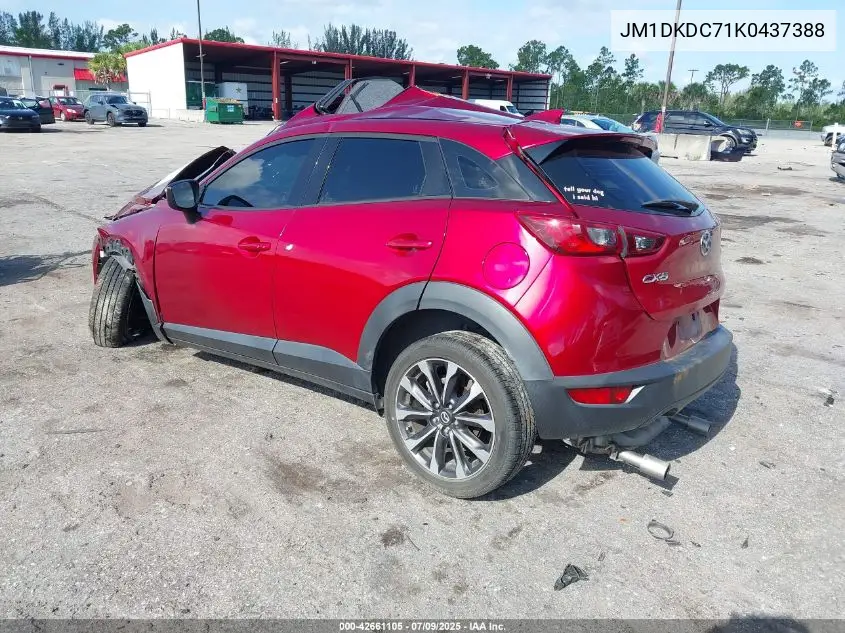 2019 Mazda Cx-3 Touring VIN: JM1DKDC71K0437388 Lot: 42661105