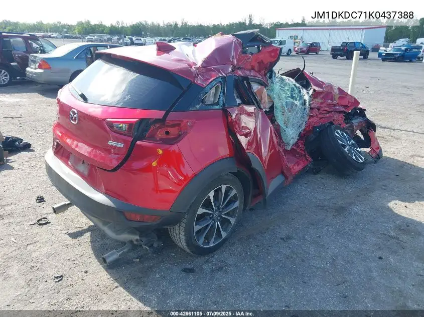 2019 Mazda Cx-3 Touring VIN: JM1DKDC71K0437388 Lot: 42661105