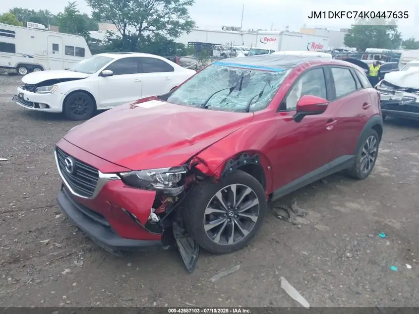 2019 Mazda Cx-3 Touring VIN: JM1DKFC74K0447635 Lot: 42687103