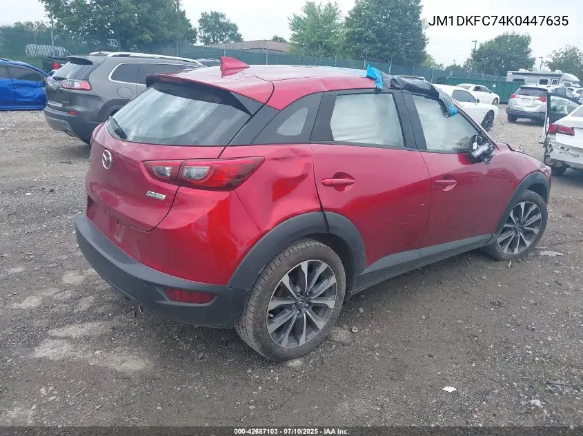 2019 Mazda Cx-3 Touring VIN: JM1DKFC74K0447635 Lot: 42687103