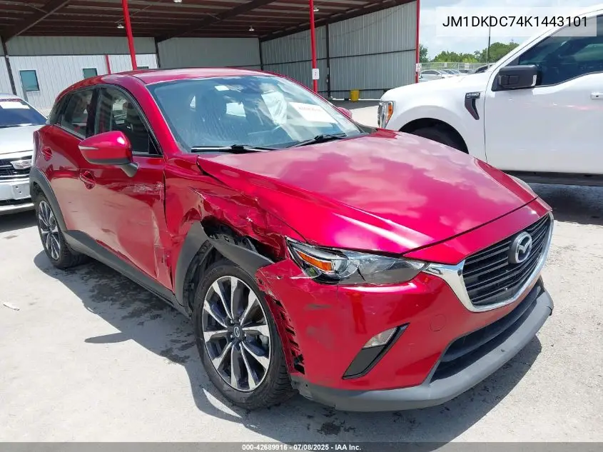 2019 Mazda Cx-3 Touring VIN: JM1DKDC74K1443101 Lot: 42689916