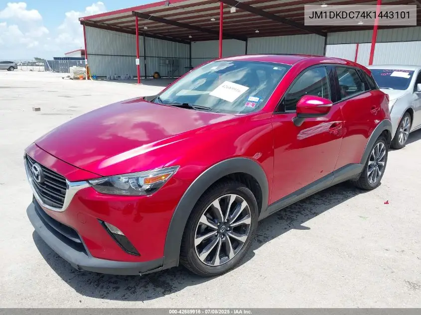 2019 Mazda Cx-3 Touring VIN: JM1DKDC74K1443101 Lot: 42689916