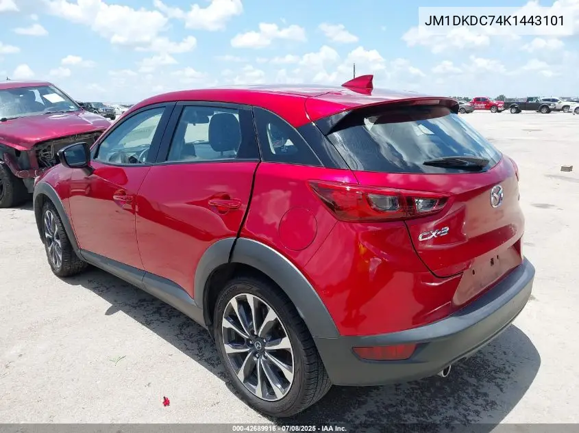 2019 Mazda Cx-3 Touring VIN: JM1DKDC74K1443101 Lot: 42689916