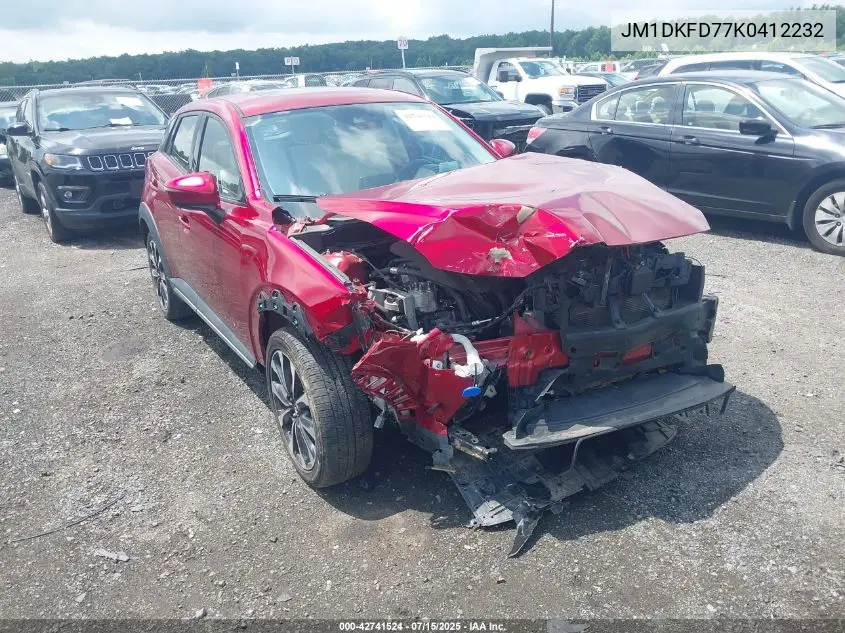 2019 Mazda Cx-3 Grand Touring VIN: JM1DKFD77K0412232 Lot: 42741524