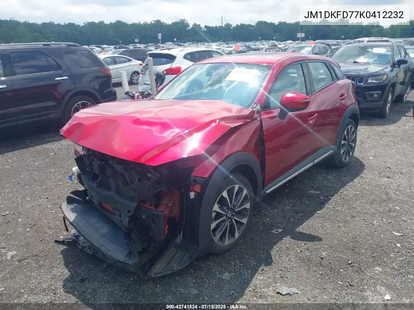 2019 Mazda Cx-3 Grand Touring VIN: JM1DKFD77K0412232 Lot: 42741524