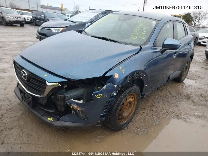 2020 Mazda Cx-3 VIN: JM1DKFB75L1461315 Lot: 12288744
