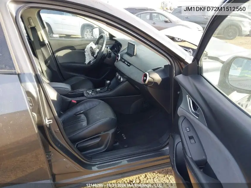 2021 Mazda Cx-3 VIN: JM1DKFD72M1512560 Lot: 12146285