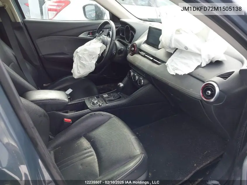 2021 Mazda Cx-3 VIN: JM1DKFD72M1505138 Lot: 12235507