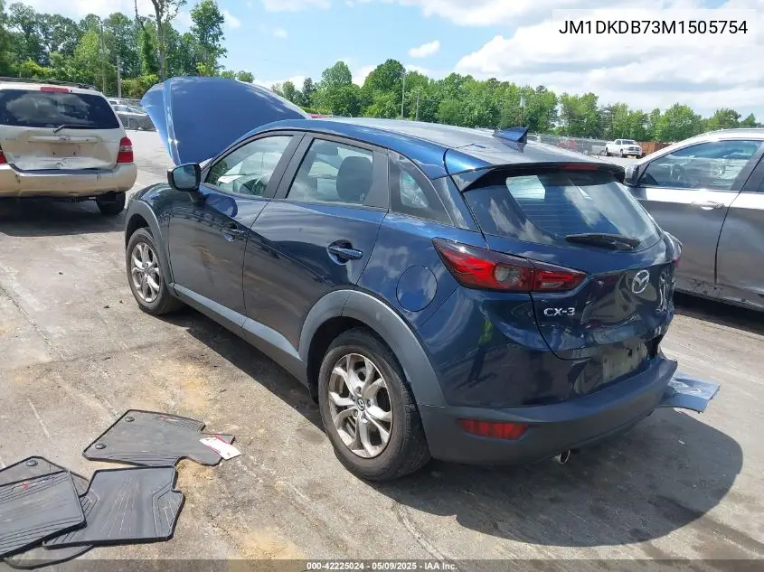 2021 Mazda Cx-3 Sport VIN: JM1DKDB73M1505754 Lot: 42225024