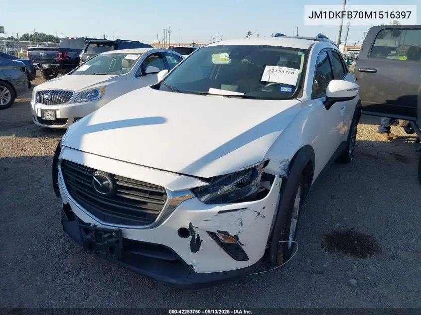 2021 Mazda Cx-3 Sport VIN: JM1DKFB70M1516397 Lot: 42253750