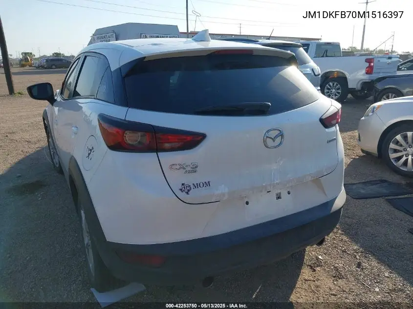 2021 Mazda Cx-3 Sport VIN: JM1DKFB70M1516397 Lot: 42253750