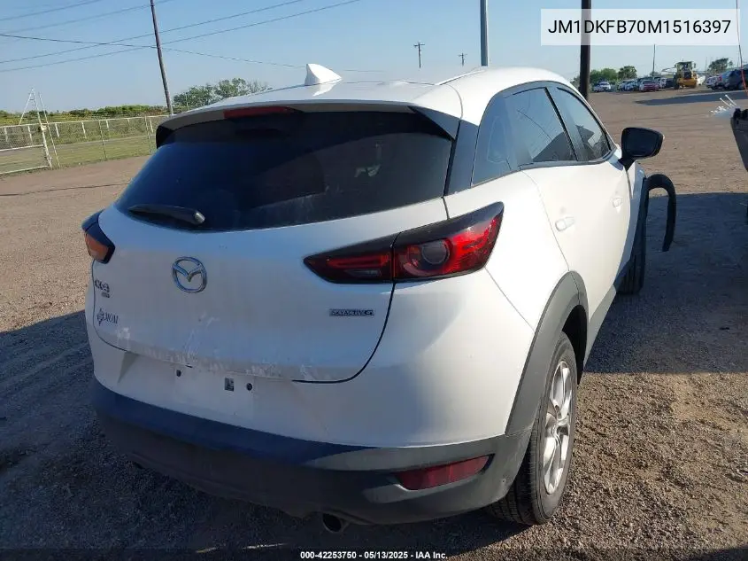 2021 Mazda Cx-3 Sport VIN: JM1DKFB70M1516397 Lot: 42253750