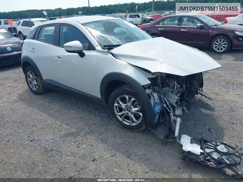 2021 Mazda Cx-3 Sport VIN: JM1DKDB75M1503455 Lot: 42571495
