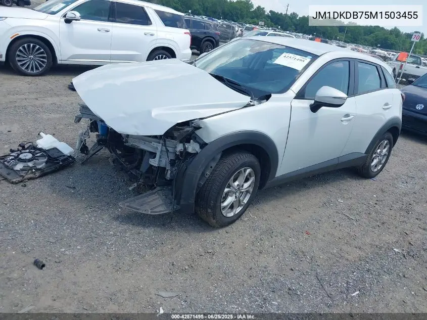 2021 Mazda Cx-3 Sport VIN: JM1DKDB75M1503455 Lot: 42571495
