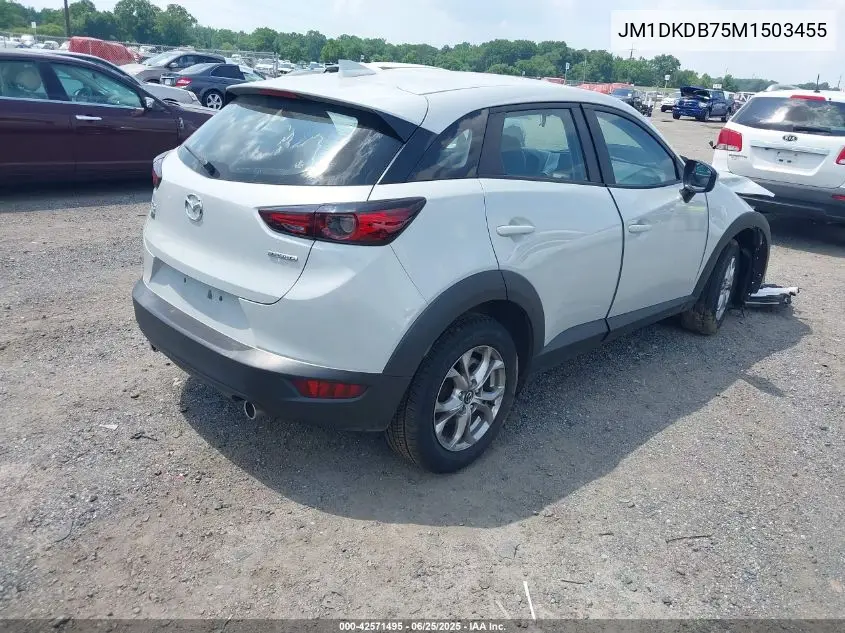 2021 Mazda Cx-3 Sport VIN: JM1DKDB75M1503455 Lot: 42571495
