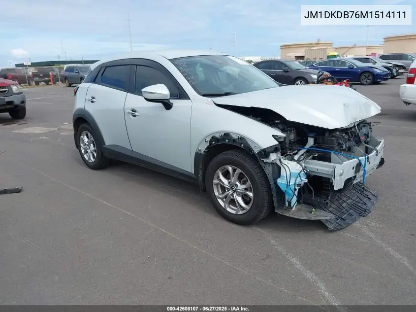 2021 Mazda Cx-3 Sport VIN: JM1DKDB76M1514111 Lot: 42608107