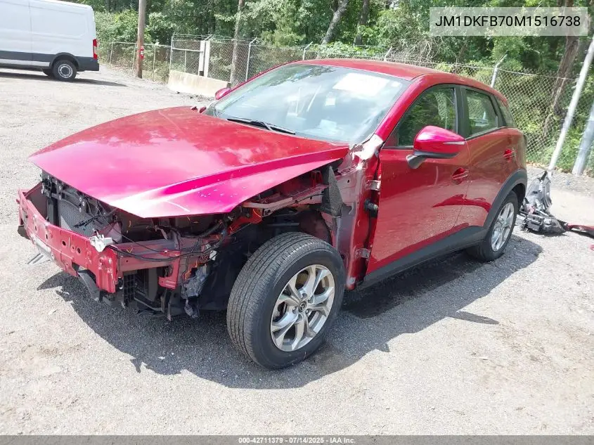 2021 Mazda Cx-3 Sport VIN: JM1DKFB70M1516738 Lot: 42711379
